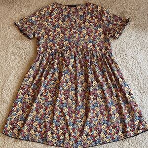 Floral Midi Dress - Multicolor